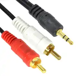 Falabella Cable Audio Auxiliar 2x1 Rca Jack 3.5mm Plug 3.5mm 5 Metros oferta