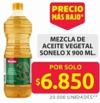 Vegetal sonelo mezcla de aceite