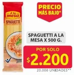 Ara A la mesa spaguetti oferta