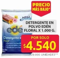 Ara Edén detergente en polvo floral oferta