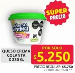 Ara Colanta queso crema oferta