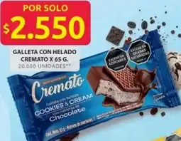 Ara Cremato galleta con helado oferta