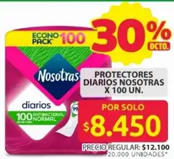 Ara Nosotras protectores diarios nosotras oferta