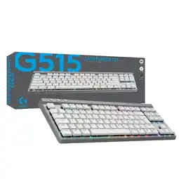 Falabella Teclado Gamer Mecánico Inalámbrico G515 TKL LIGHTSPEED RGB Blanco oferta