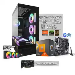 Falabella COMPUTADOR GAMER RYZEN 7 7800X3D/ RTX 5060 8GB/ BOARD AM5 WIFI/BT/ LIQUIDA 360ML/ RAM 32GB - SSD 2TB oferta