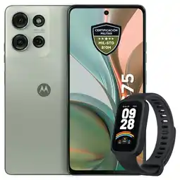 Falabella Celular Moto G75 5G 256GB /8GB Verde + Band 9 Active Blk oferta