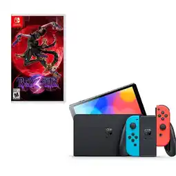 Falabella Switch Oled Neon Con Juego Bayoneta 3 oferta