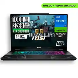 Falabella PORTATIL CYBORG 15 INTEL CORE 7 240H RTX 5060 8GB SSD 1TB RAM 32GB 15.6 FHD 144HZ oferta