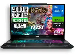 Falabella PORTATIL CYBORG 15 INTEL CORE 7 240H RTX 5060 8GB SSD 4TB RAM 32GB 15.6 FHD 144HZ oferta