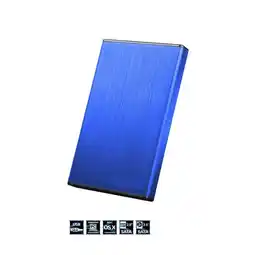 Falabella Caja Externa Para Hdd Ssd Sata 2.5 Pulgadas Usb 2.0 Aluminio Azul oferta