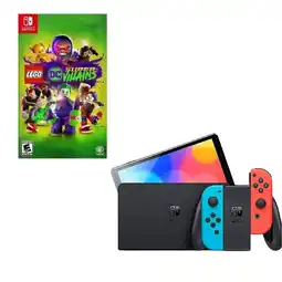 Falabella Switch Oled Neon Con Juego Lego Villanos oferta