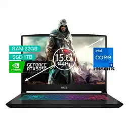 Falabella Portátil Gamer Katana Intel Core I7 14650hx 32/1 TB SSD Rtx 5050 8gb Negro 15,6 Fhd oferta