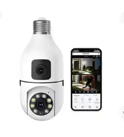 Falabella Cámara Bombillo De Seguridad Wifi Doble Lente Altavoz Con Alarma oferta