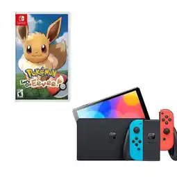 Falabella Switch Oled Neon Con Juego Pokemon Eevee oferta