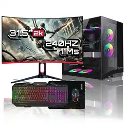 Falabella Computador Gamer Amd Ryzen 5 5600GT / B550M / SSD 1TB / DDR4 16GB RGB / Monitor 32 pulgadas 200Hz oferta