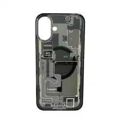 Falabella Estuche Ultra Hybrid Zero One iPhone 16 plus - Gris humo + Vidrio oferta