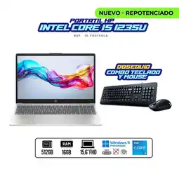 Falabella Portátil / Intel Core i5-1235U / 16 GB RAM DDR4 / 512 GB SSD / 15.6″ FHD/obsequio teclado y mouse oferta