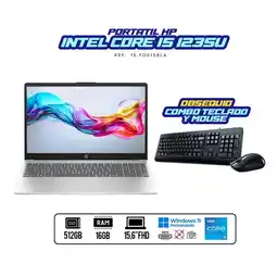 Falabella Portátil / Intel Core i5-1235U / 16 GB RAM DDR4 / 512 GB SSD / 15.6″ FHD/obsequio teclado y mouse oferta