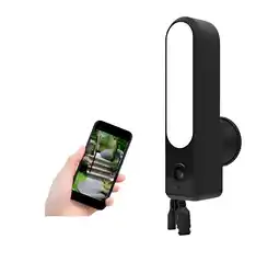 Falabella Cámara De Seguridad Exterior Con Lámpara Wifi App Tuya Negro oferta