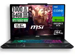 Falabella PORTATIL CYBORG 15 INTEL CORE 7 240H RTX 5060 8GB SSD 1TB RAM 64GB 15.6 FHD 144HZ oferta