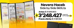 Éxito Haceb nevera side by side oferta