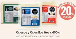 Makro Aro quesos y quesillos oferta