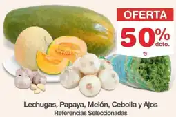Makro Lechugas, papaya, melón, cebolla y ajos oferta