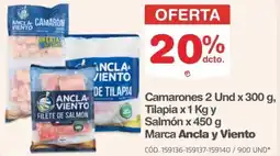 Makro Ancla y viento camarones oferta