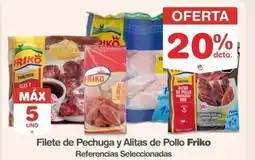 Makro Friko filete de pechuga y alitas de pollo oferta