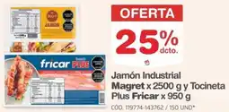 Makro Magret jamón industrial oferta