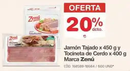 Makro Zenú jamón tajado oferta