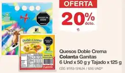 Makro Colanta quesos doble crema ganitas oferta