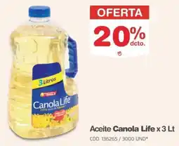Makro Canola life aceite oferta