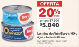 Makro Bary lomitos de atún oferta