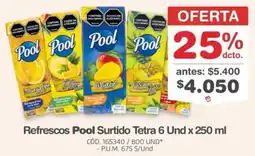 Makro Pool refrescos surtido tetra oferta