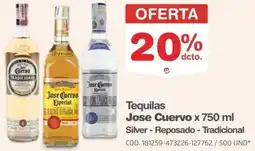 Makro Jose cuervo tequilas oferta