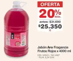 Makro Aro jabón fragancia frutos rojos oferta