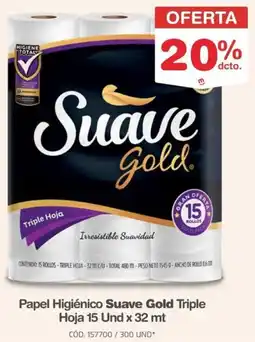 Makro Suave gold papel higiénico triple hoja oferta
