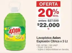 Makro Axion lavaplatos explosión cítrica oferta