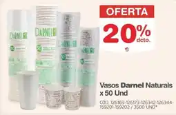 Makro Darnel vasos naturals oferta