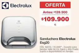 Makro Electrolux sanduchera Esg20 oferta