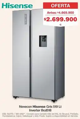 Makro Hisense nevecon gris oferta