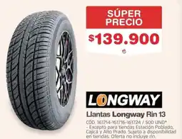 Makro Longway llantas rin 13 oferta