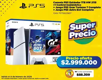 PS5 consola estándar 1TB HW 2115