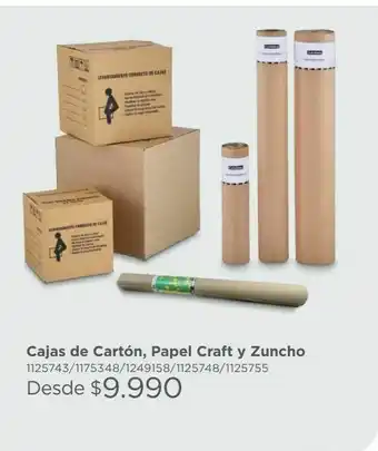 Easy Cajas de cartón, papel craft y zuncho oferta