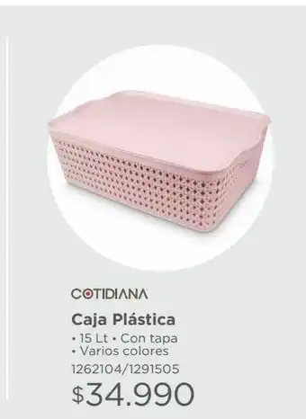 Easy Caja plástica 15 lt oferta