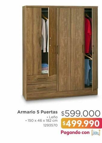 Easy Armario 5 puertas oferta