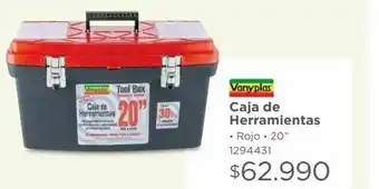 Easy Caja de herramientas vanyplas rojo oferta
