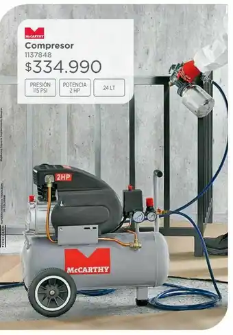 Easy Compresor de aire mccarthy oferta