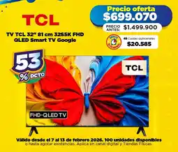 Alkomprar Tcl smart tv 32” oferta